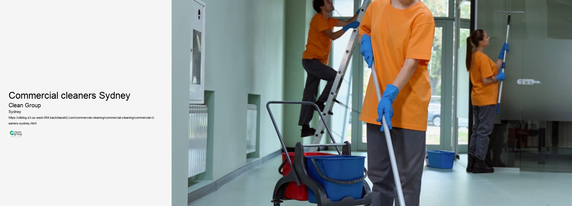 commercial cleaners Sydney